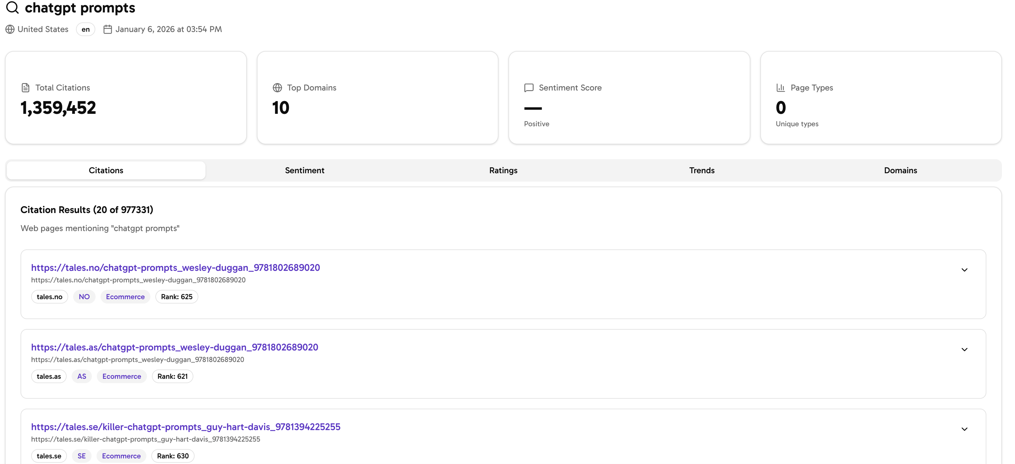 Content Analysis Dashboard
