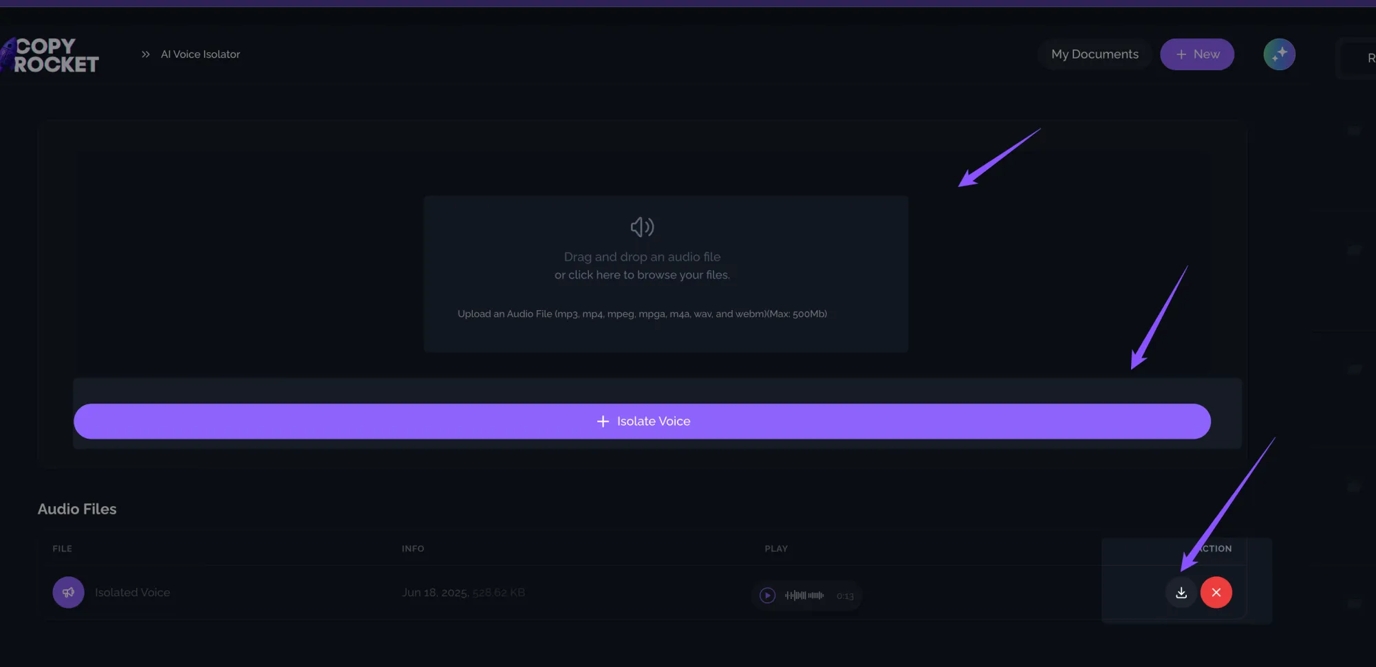 AI Voice isolated