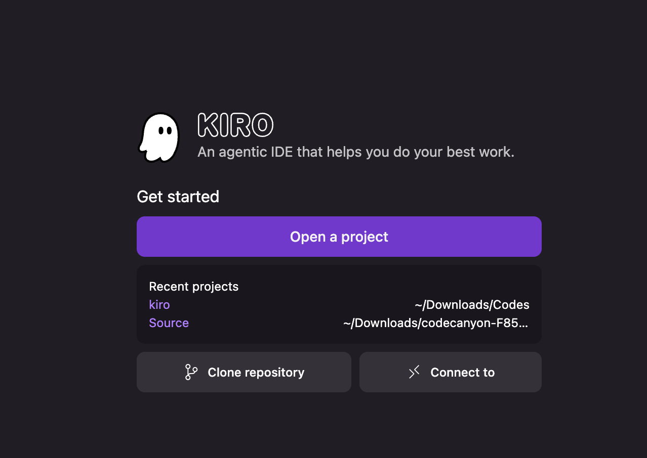 Launch Kiro IDE