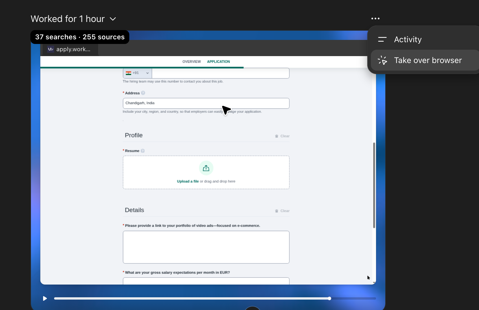 Take over browser chatgpt agent
