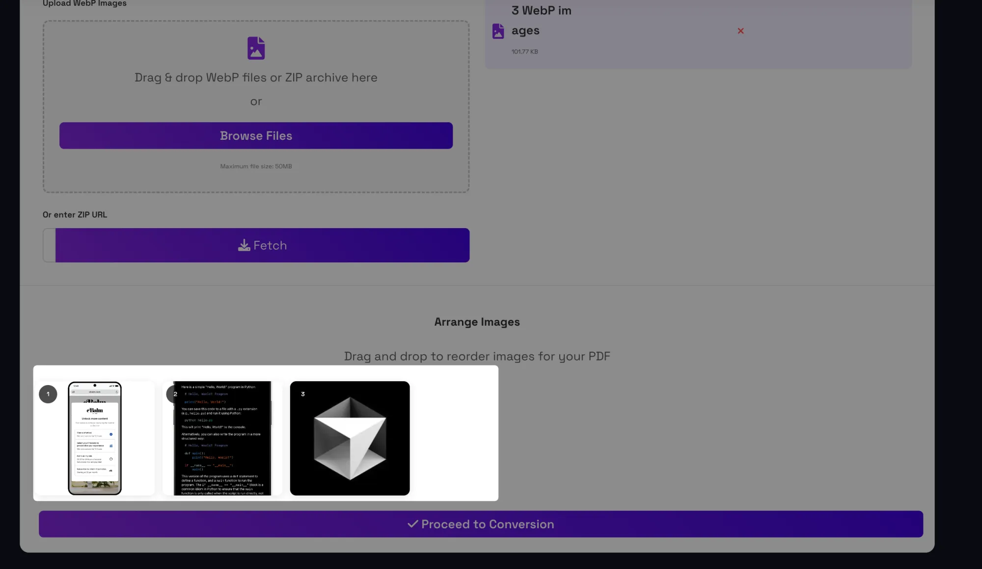Choose Page Orders