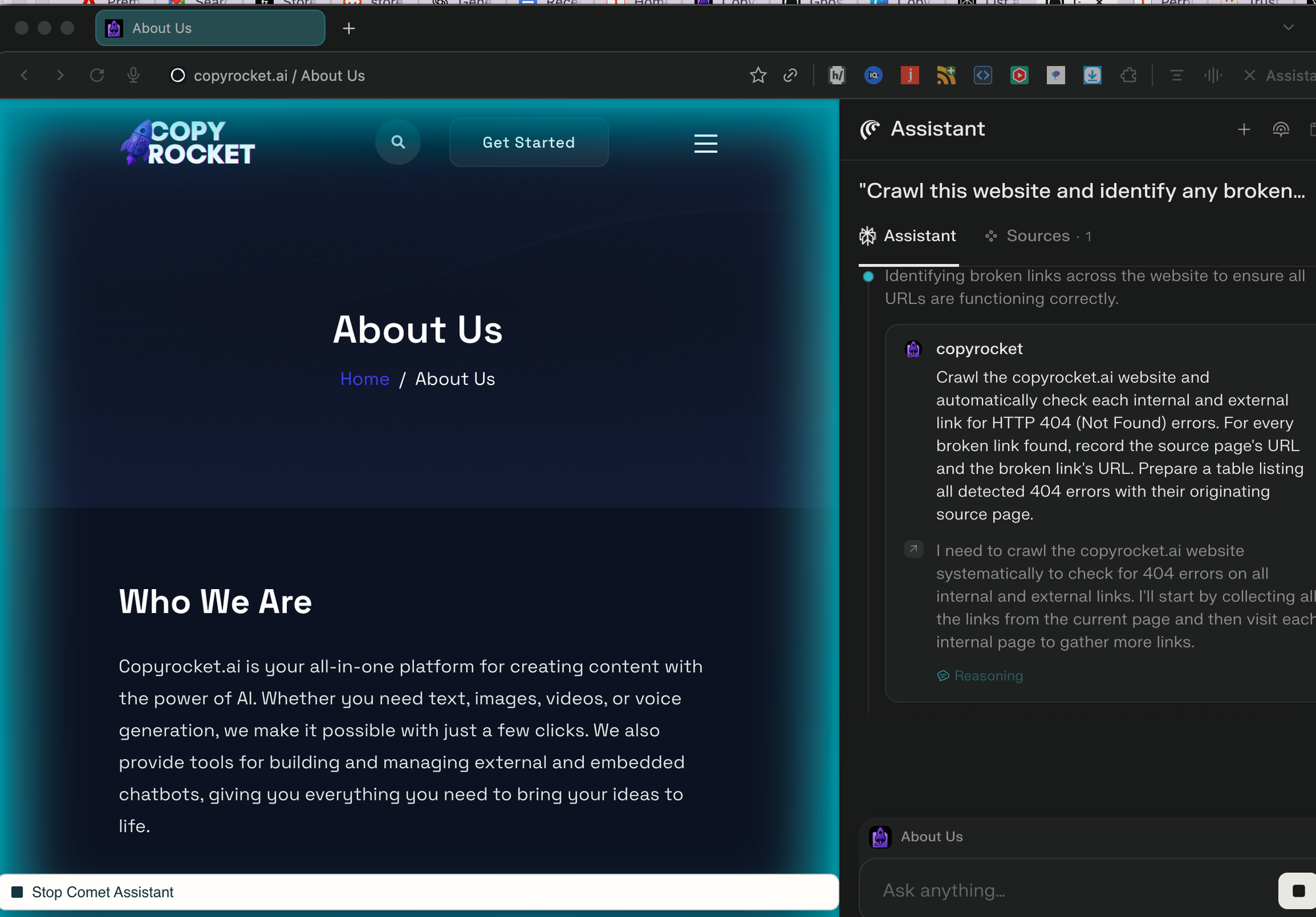 5. Technical SEO Audit comet prompts