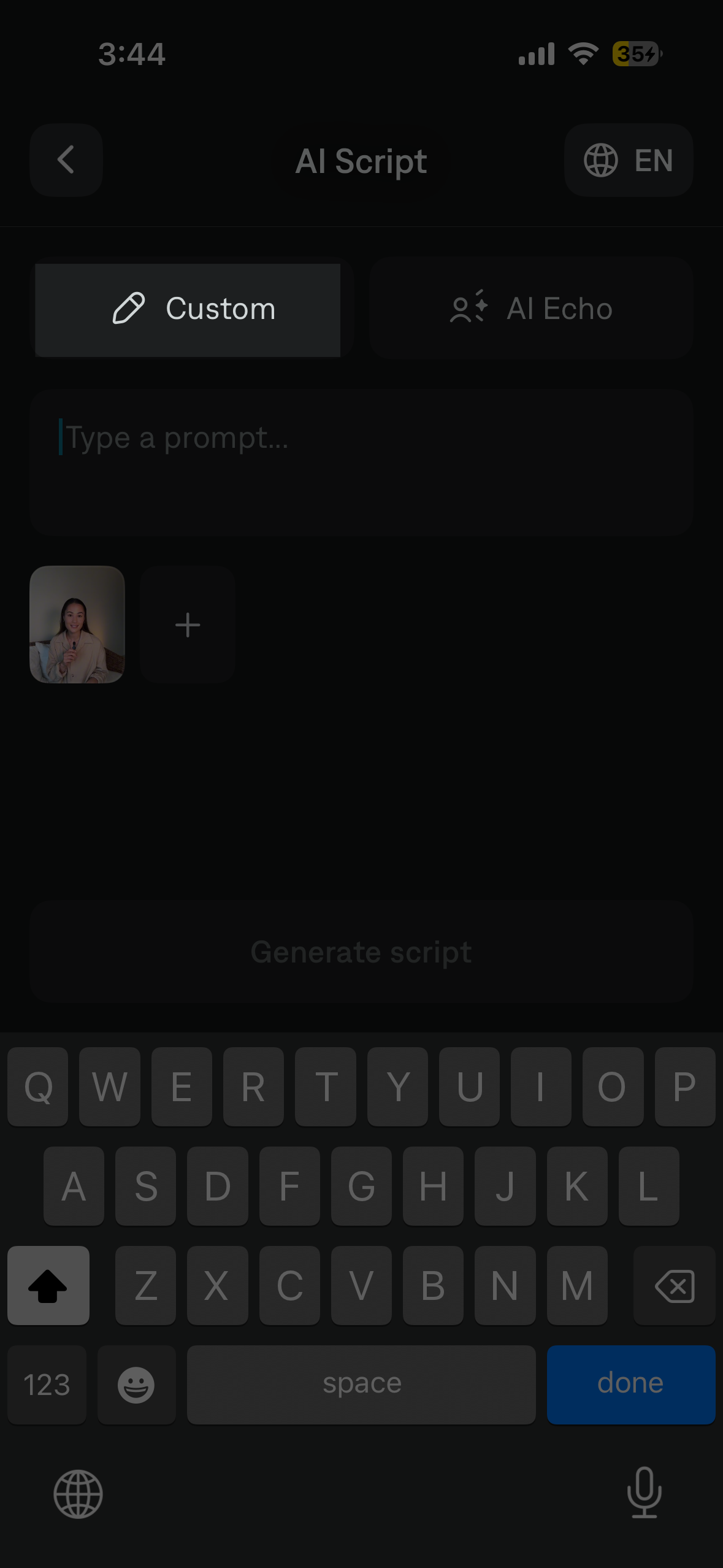 custom script