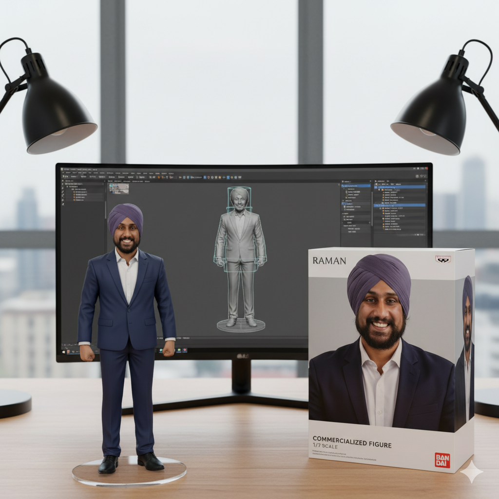 Nano Banana Figure Image with customized name