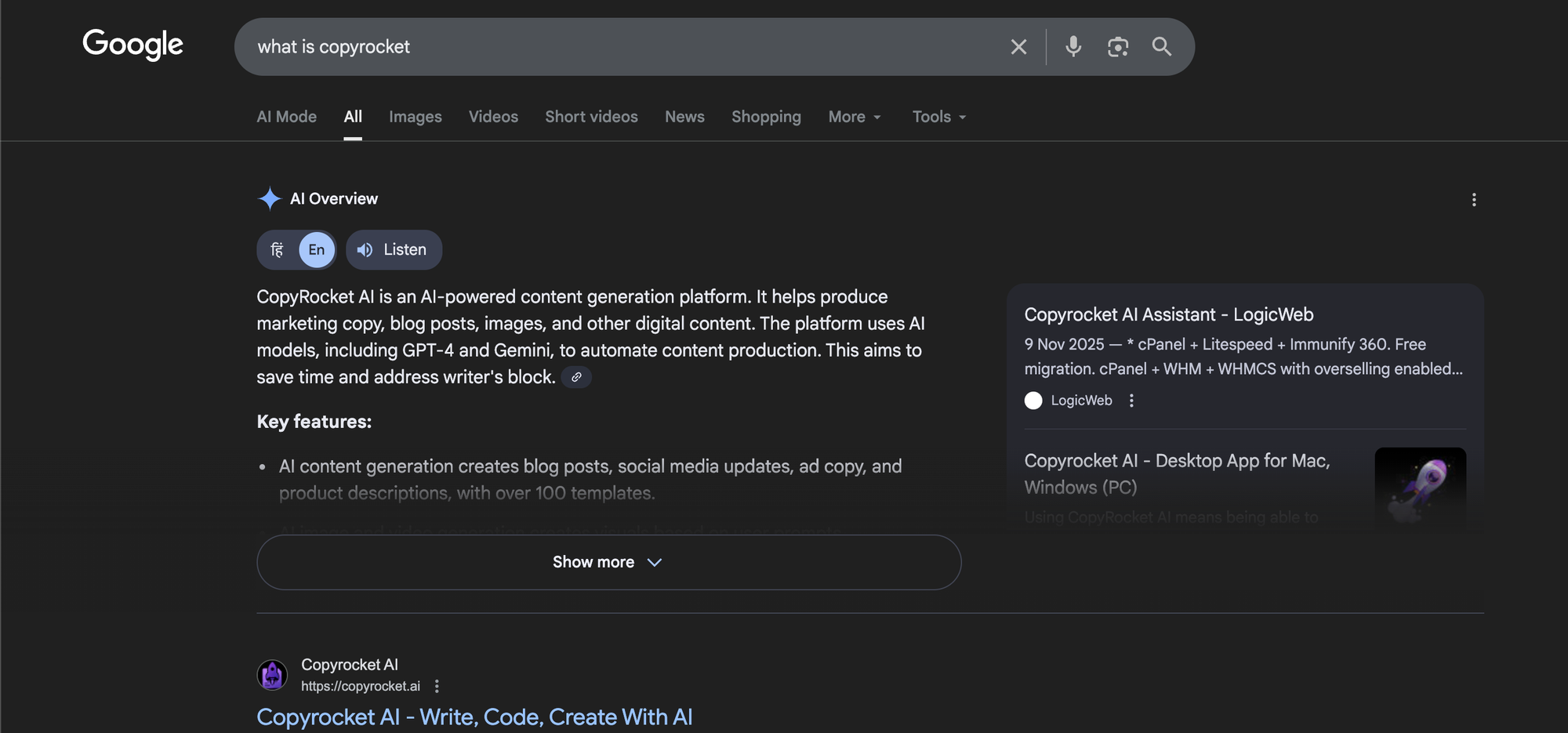 Definition and meaning queries