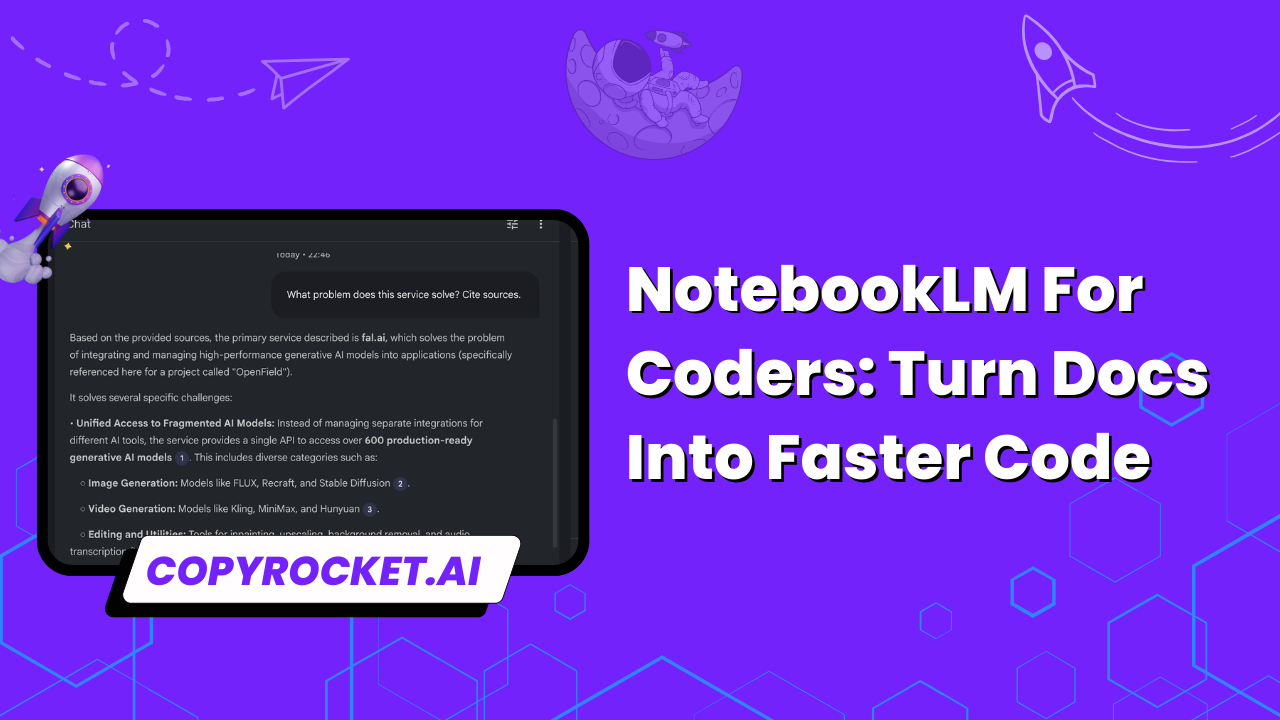NotebookLM For Coders: Turn Docs Into Faster Code
