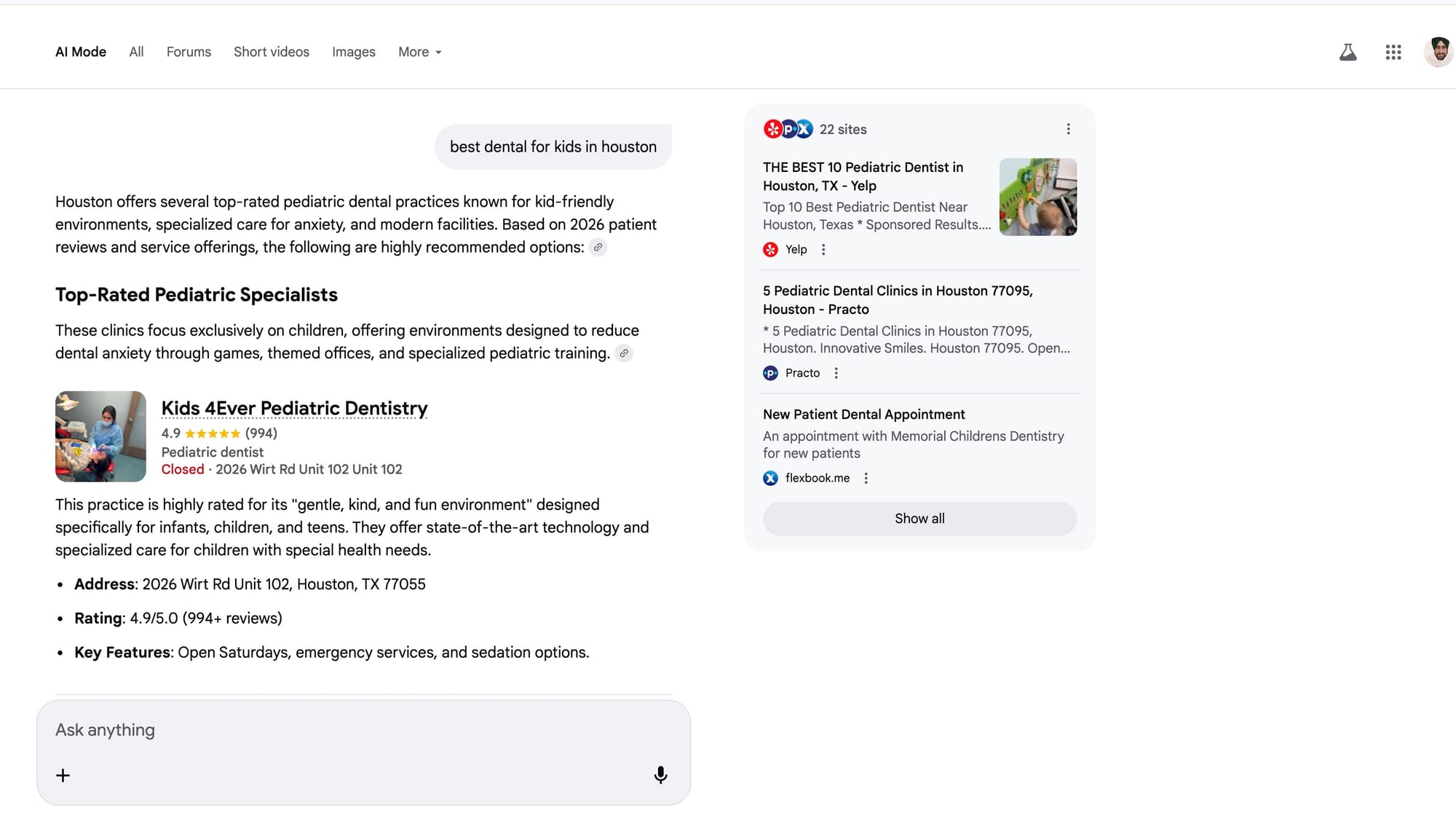 Screenshot showing Local SEO for AI Search