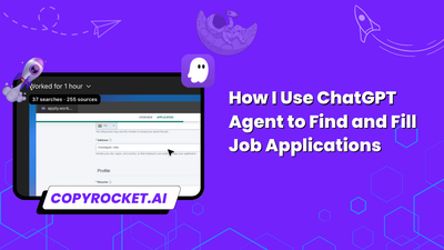 How I Use ChatGPT Agent to Find and Fill Job Applications