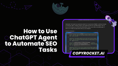 How to Use ChatGPT Agent to Automate SEO Tasks