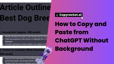 How to Copy and Paste from ChatGPT Without Background (2 SuperEasy way)