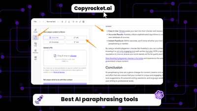 10 Best AI paraphrasing tools to Try (All are Free)