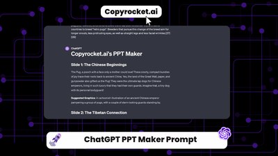 5+ ChatGPT PPT Maker Prompts (With Images)