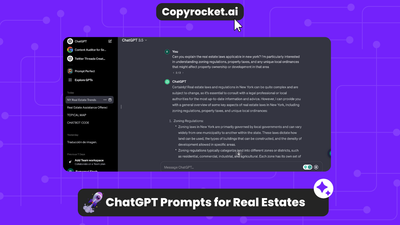 ChatGPT Prompts for Real Estates (40+ Prompts)