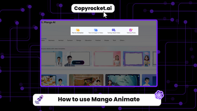 How to use Mango Animate to Create AI Videos in 1 Click