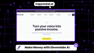 How to Make Money with Elevenlabs AI By Selling Your Voice