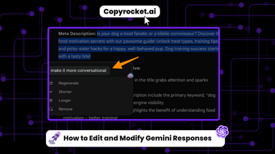 How to Edit and Modify Gemini Responses (With Example)