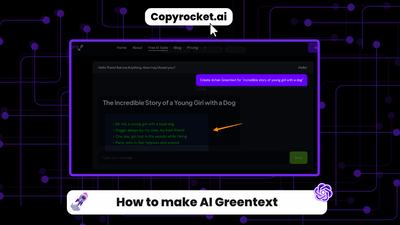 How to make AI Greentext in 2 Clicks
