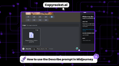 How to use the Describe prompt in Midjourney (Easy Way)