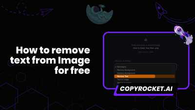 How to remove text from Image for free (3 Methods)