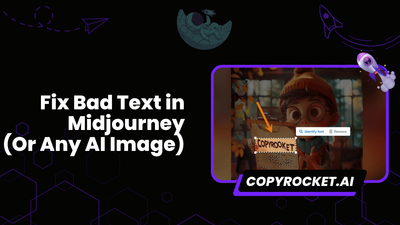 How to fix Bad Text in Midjourney (Or Any AI Image)
