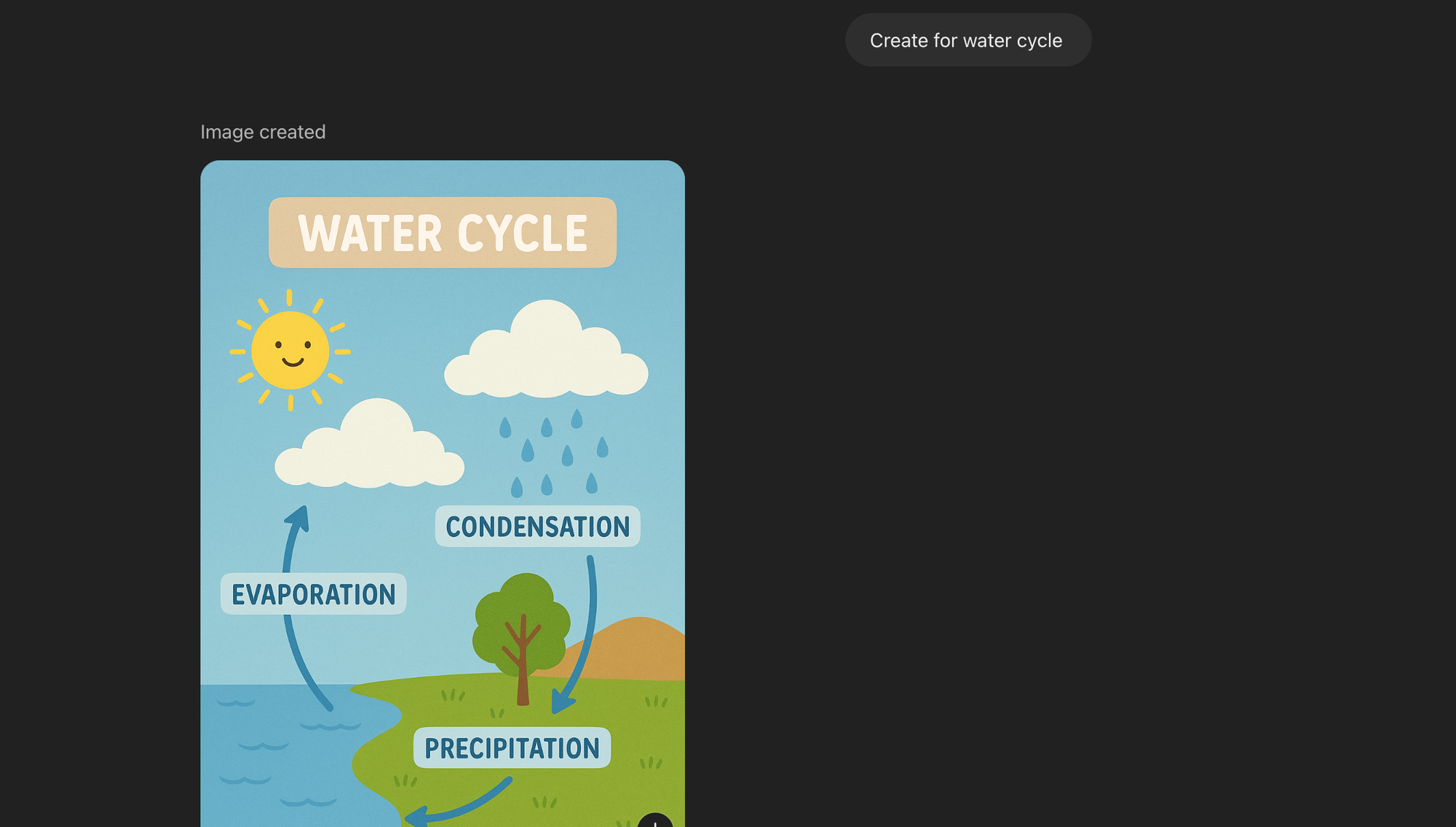 Water Cycle for Kids infographics