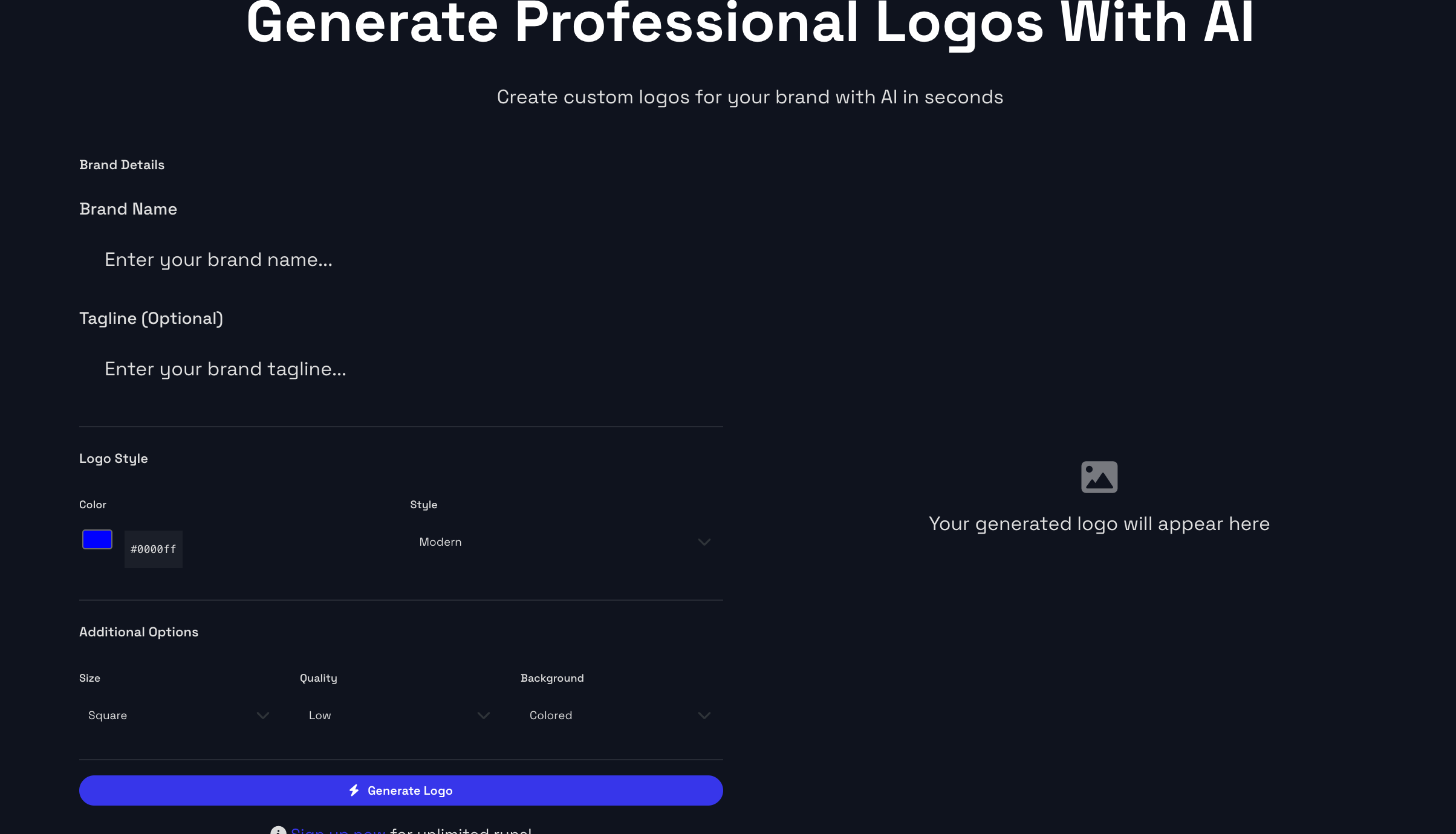 Free logo Generator