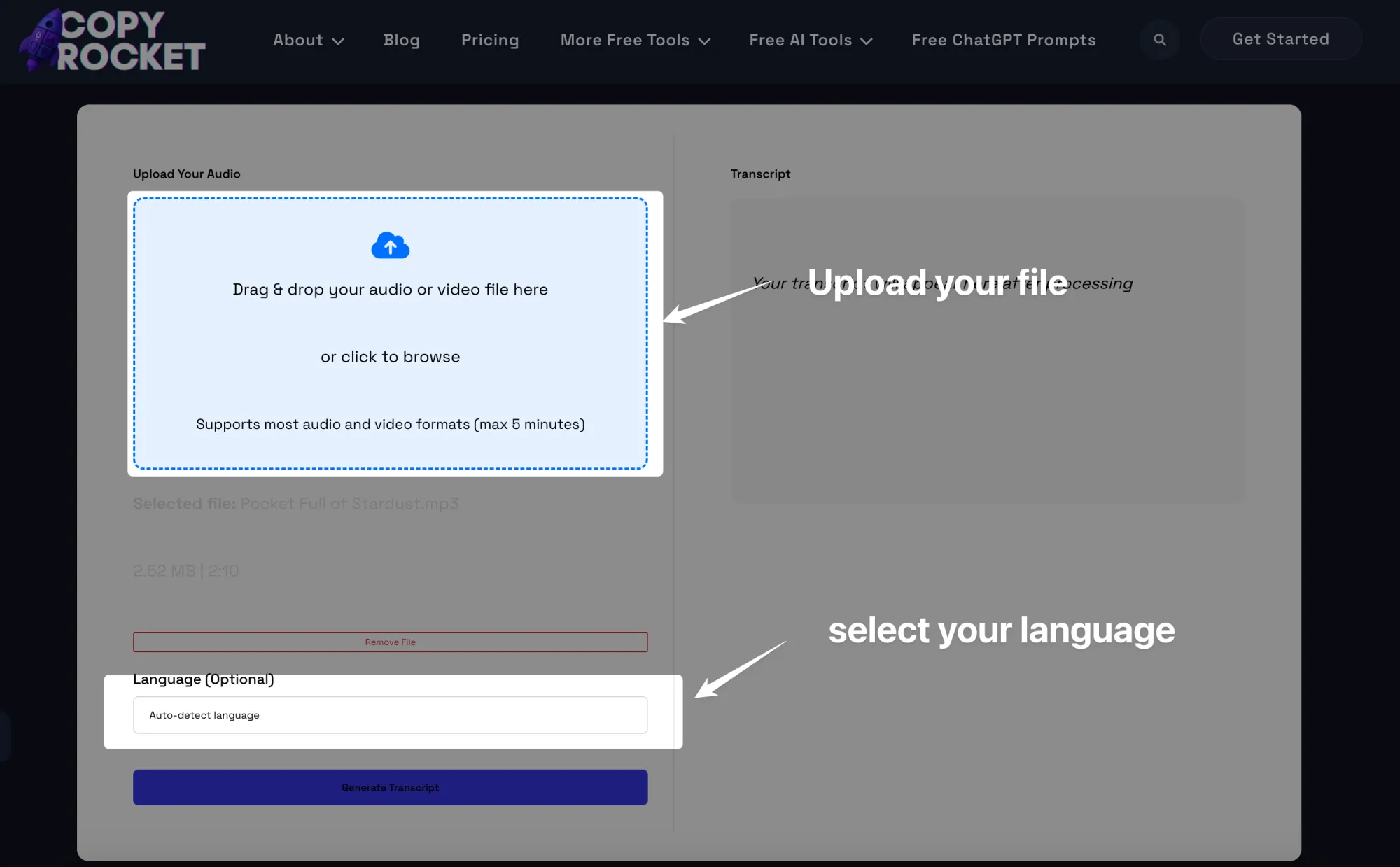 speech to text generator
