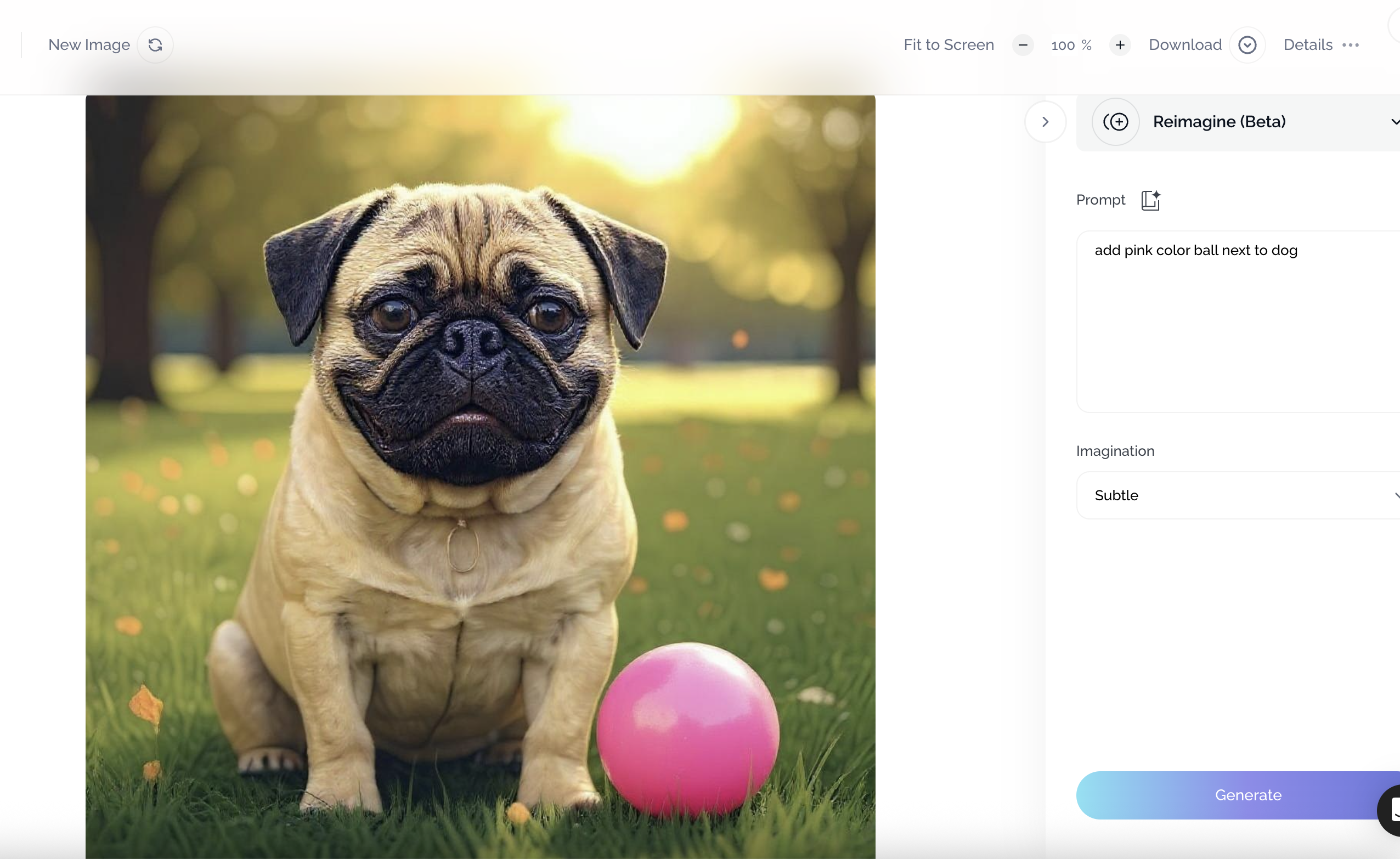 edited image with ball