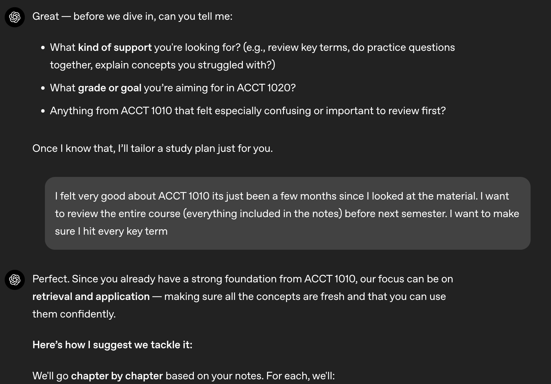 Chatgpt study mode with active engagement