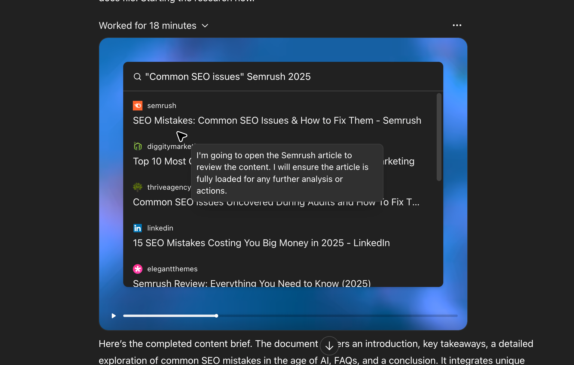 Monitoring and Control  