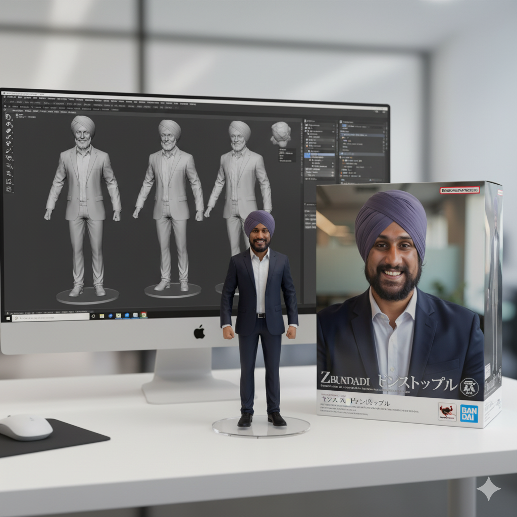 Nano Banana Figure Image with customized colors