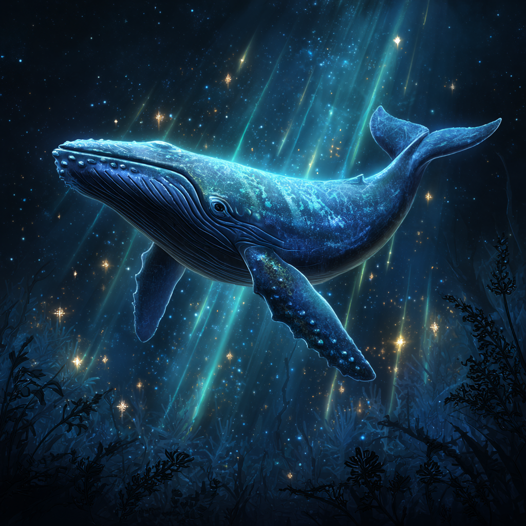 Bioluminescent Cosmic Whale