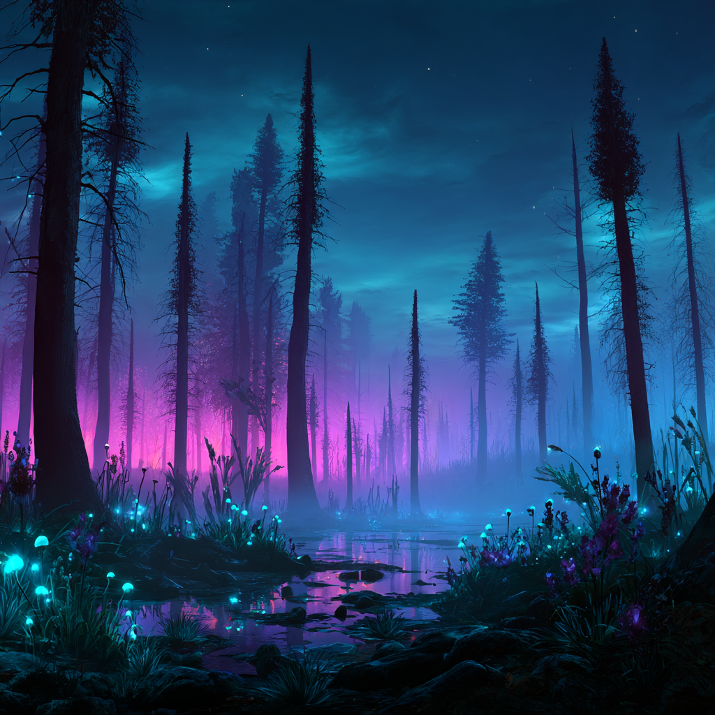 Ethereal Alien Forest