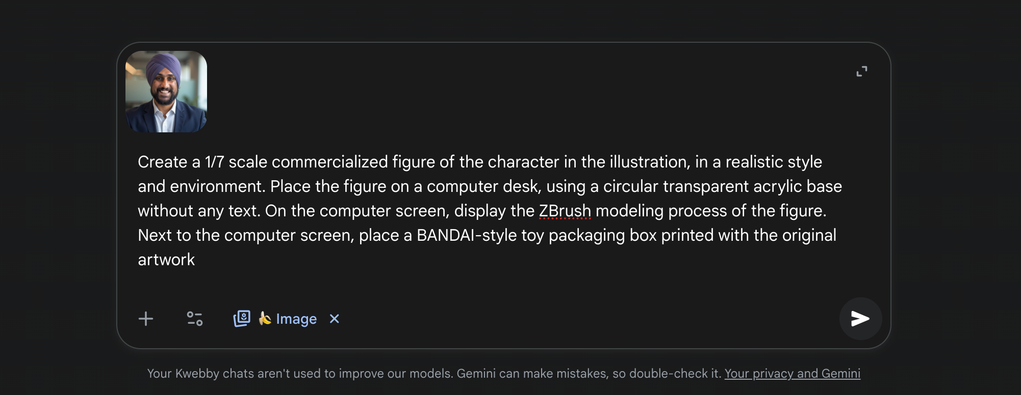 Upload to nano banana