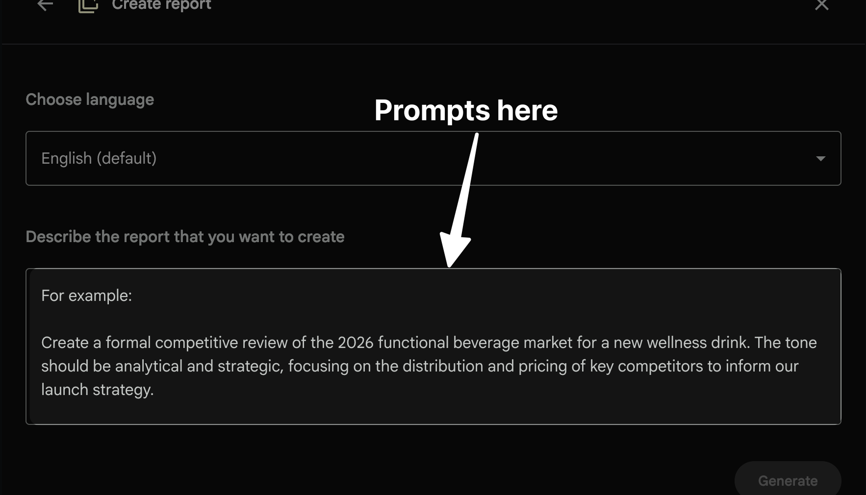 screenshot of prompt box