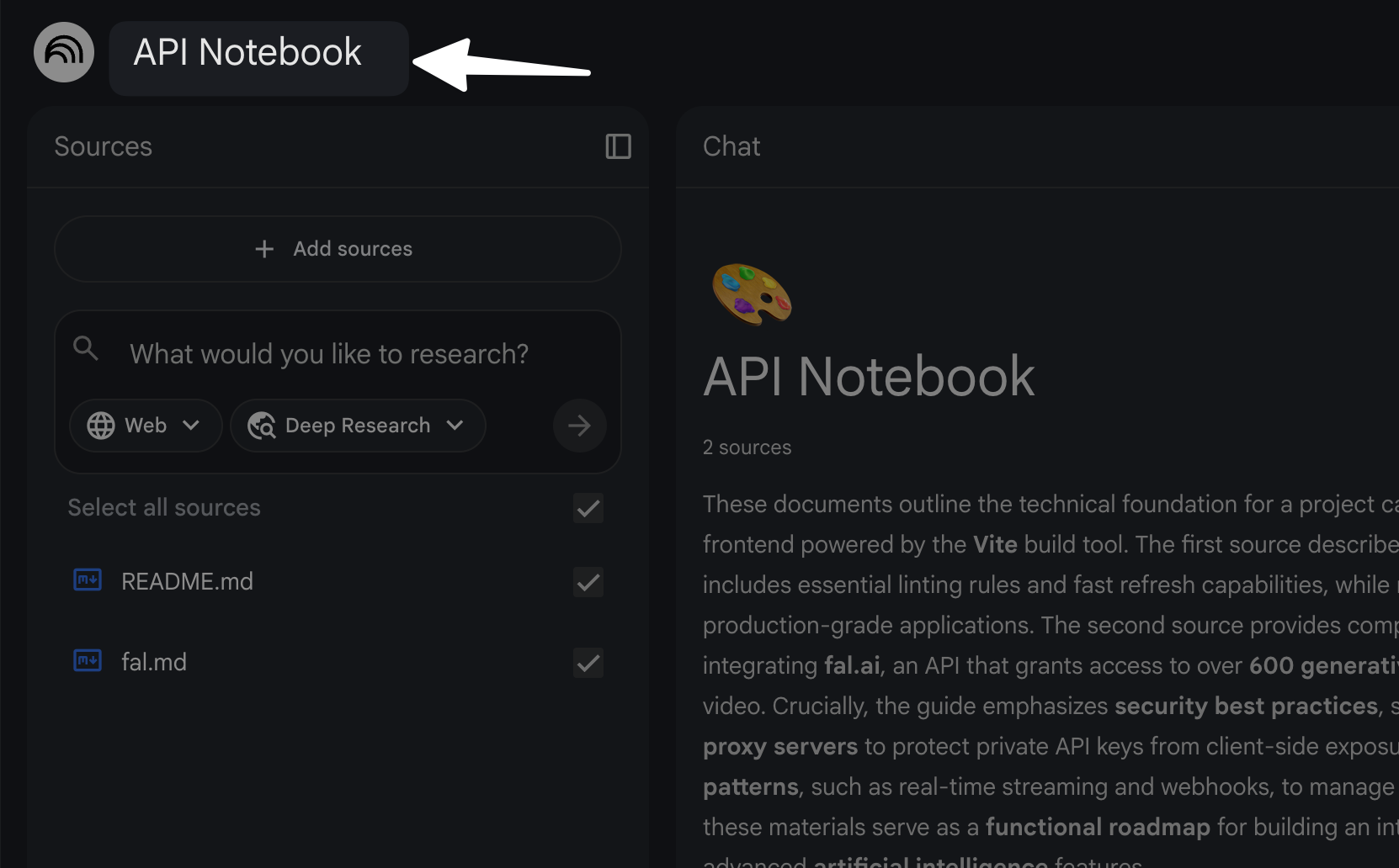 Create one notebook per purpose