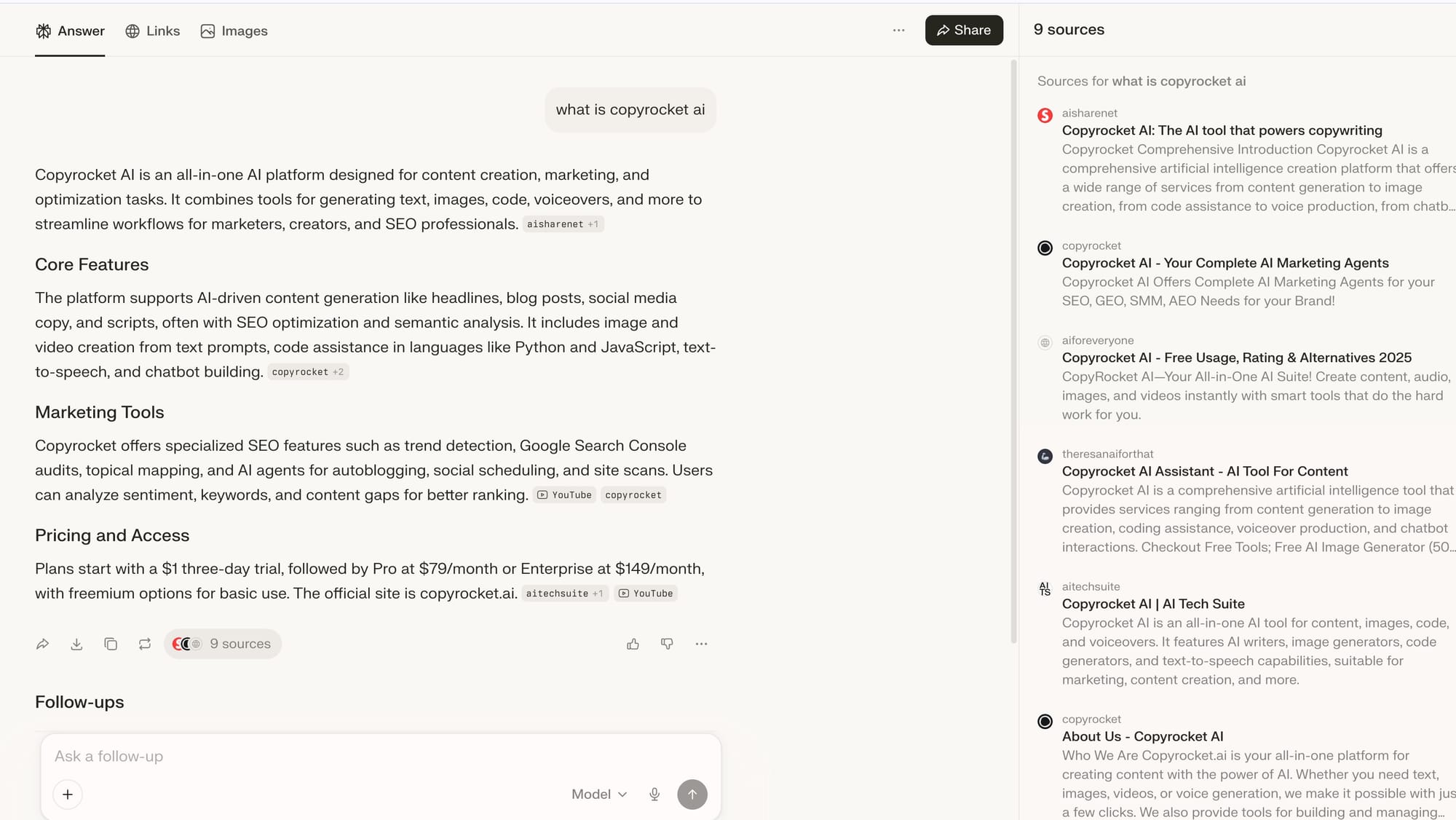 Perplexity Screenshot