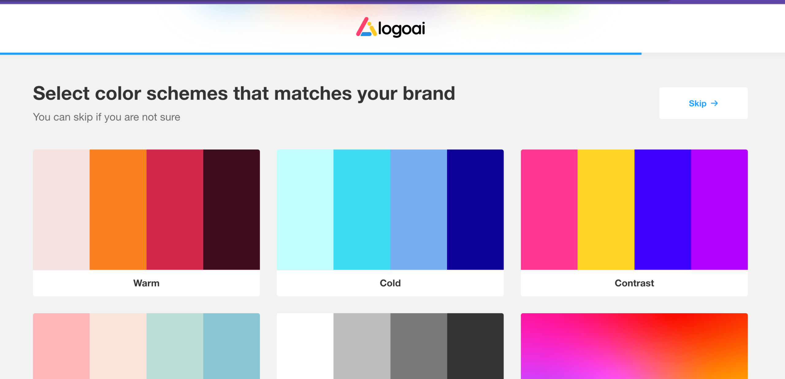 Logo ai select color