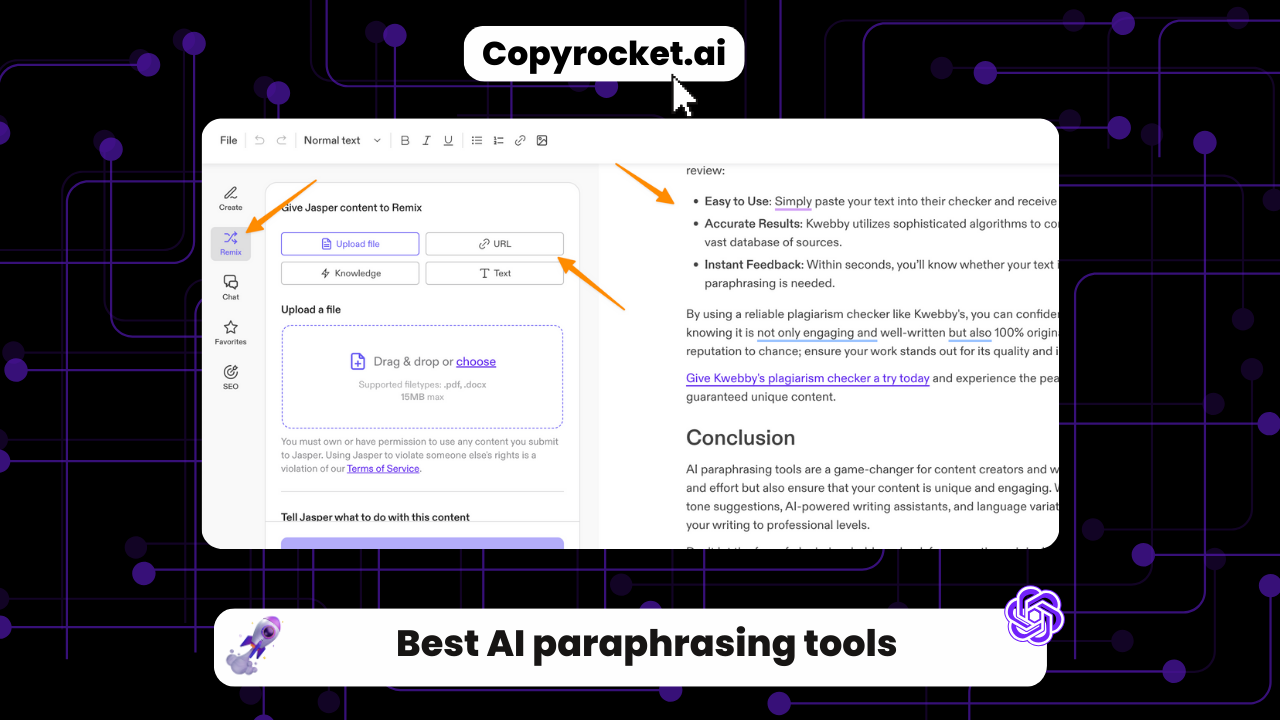 Best AI paraphrasing tools