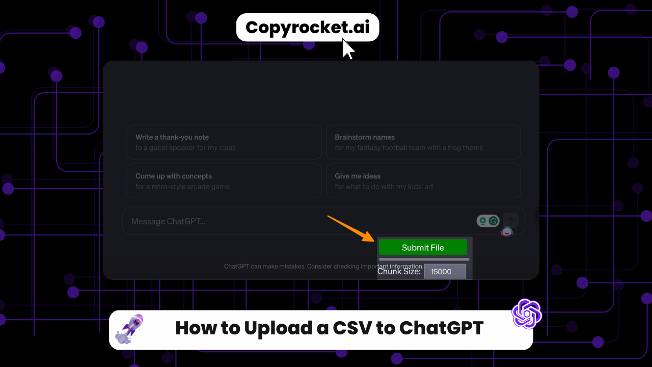 How to Upload a CSV to ChatGPT