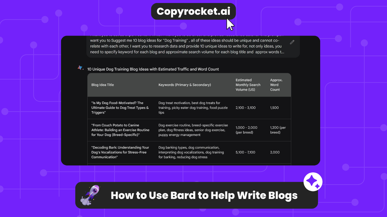 How to Use Bard to Help Write Blogs