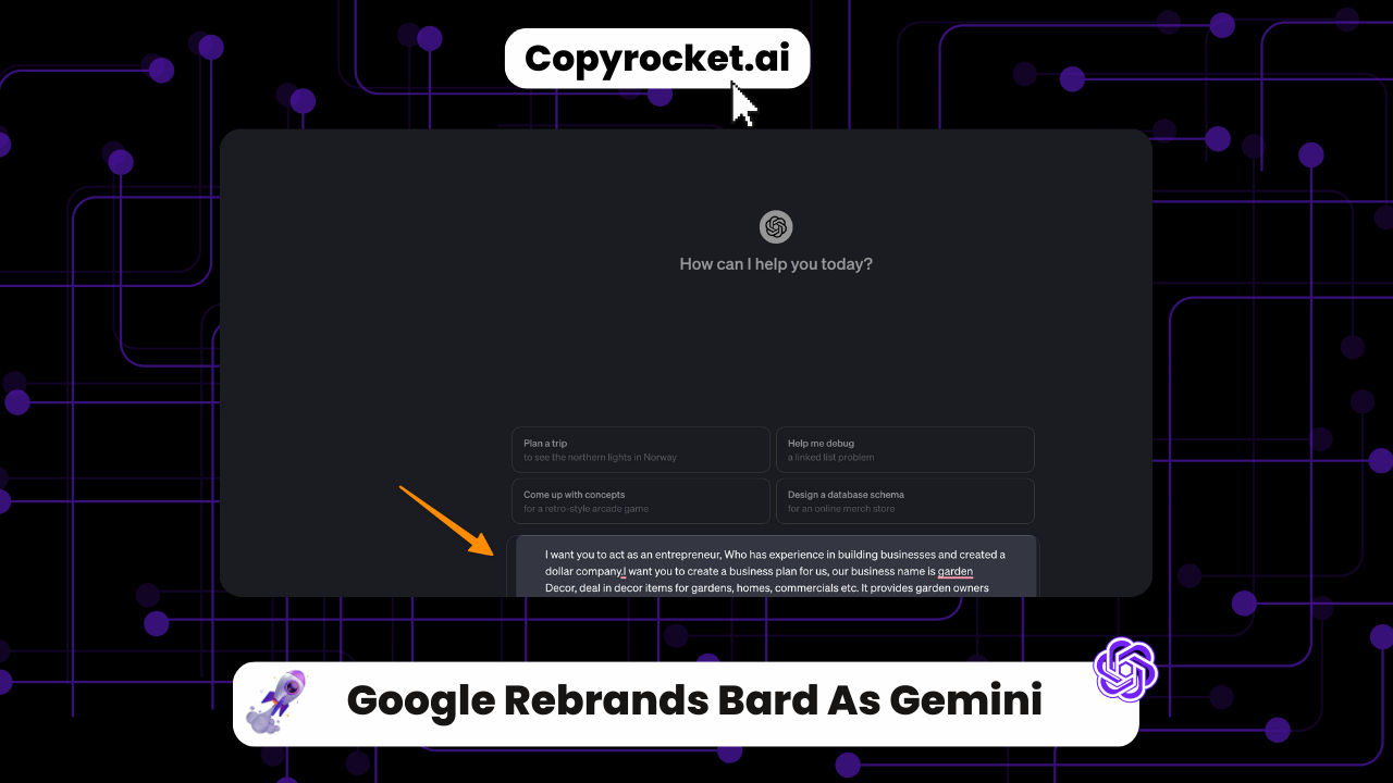 Google Rebrands Bard As Gemini