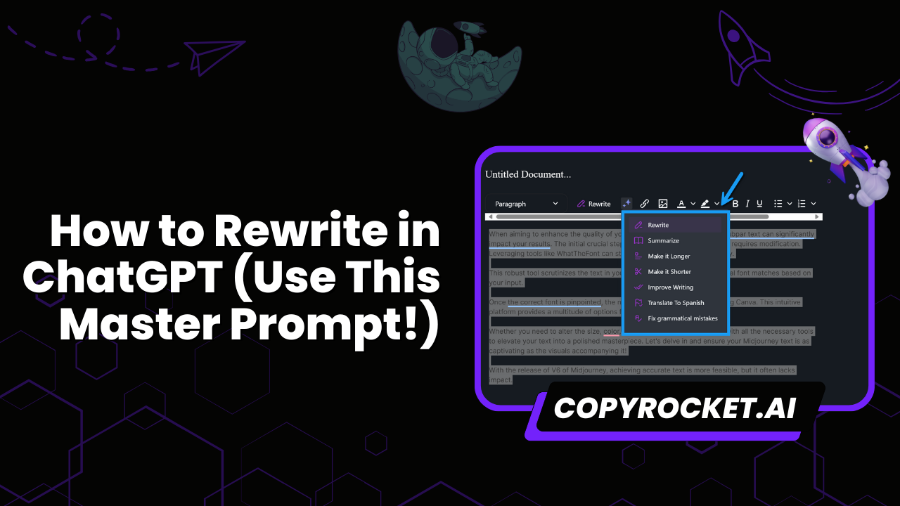 How to Rewrite in ChatGPT (Use This Master Prompt!)