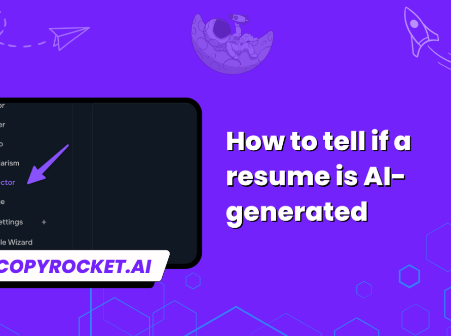 How to tell if a resume is AI-generated