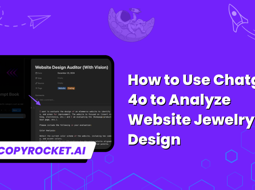 How to Use Chatgpt 4o to Analyze Website Jewelry Design