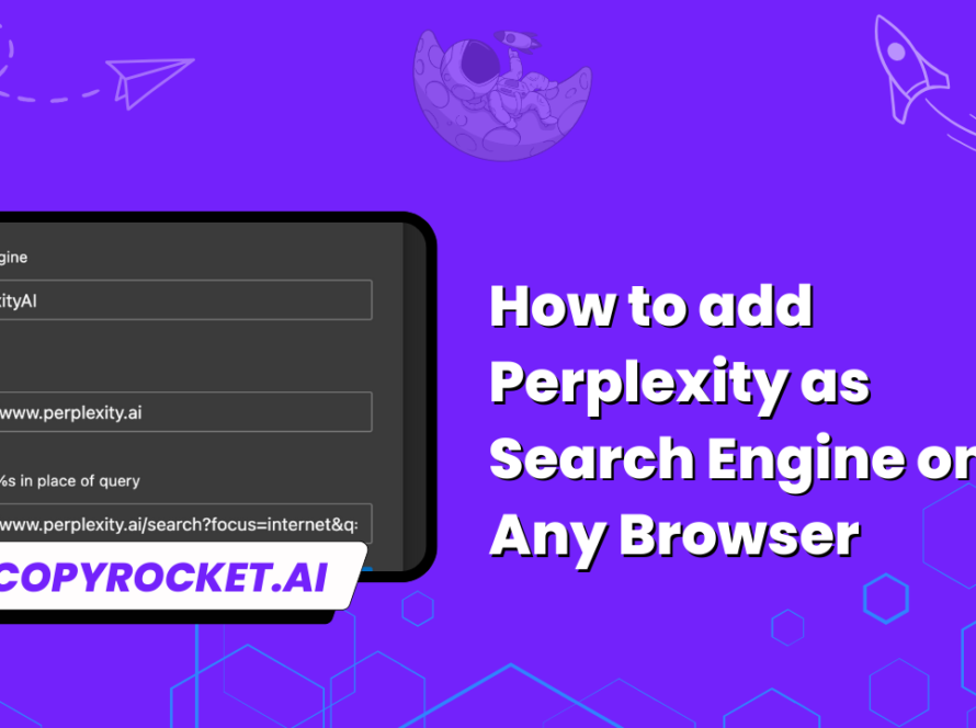 How to add Perplexity as Search Engine on Any Browser