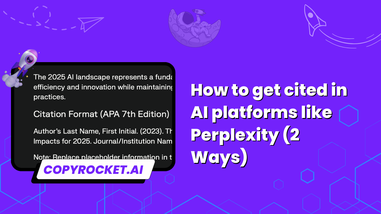 How to get cited in AI platforms like Perplexity (2 Ways)